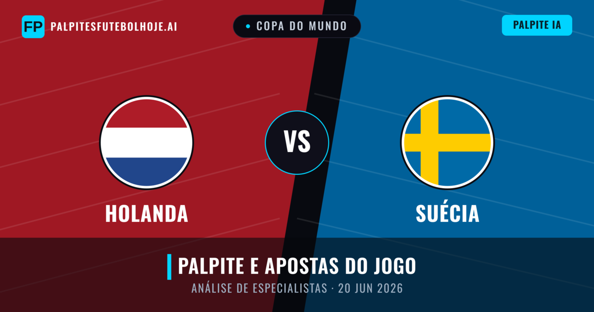 Holanda vs Suécia — prognóstico e prévia do jogo