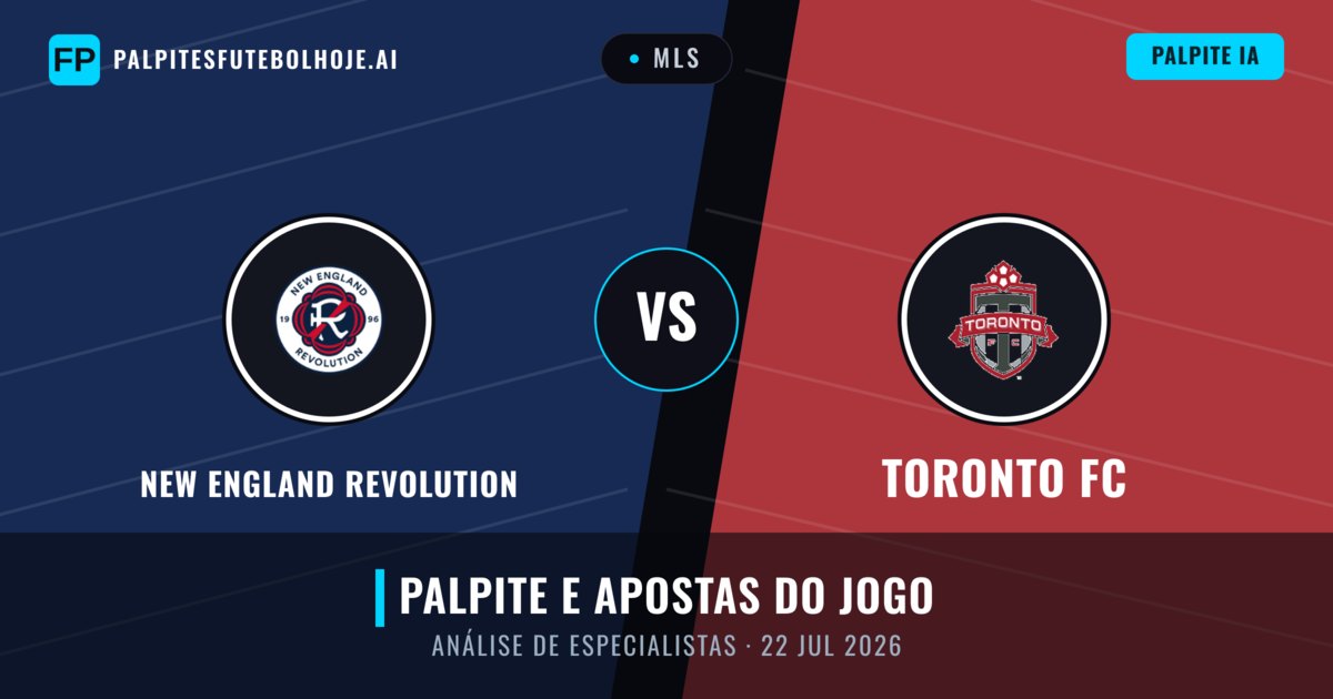 New England Revolution vs Toronto FC — prognóstico e prévia do jogo
