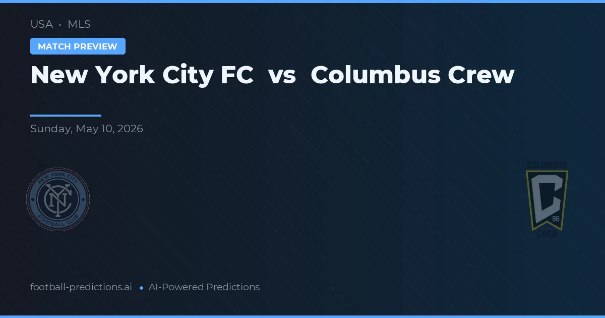 New York City FC vs Columbus Crew — prognóstico e prévia do jogo