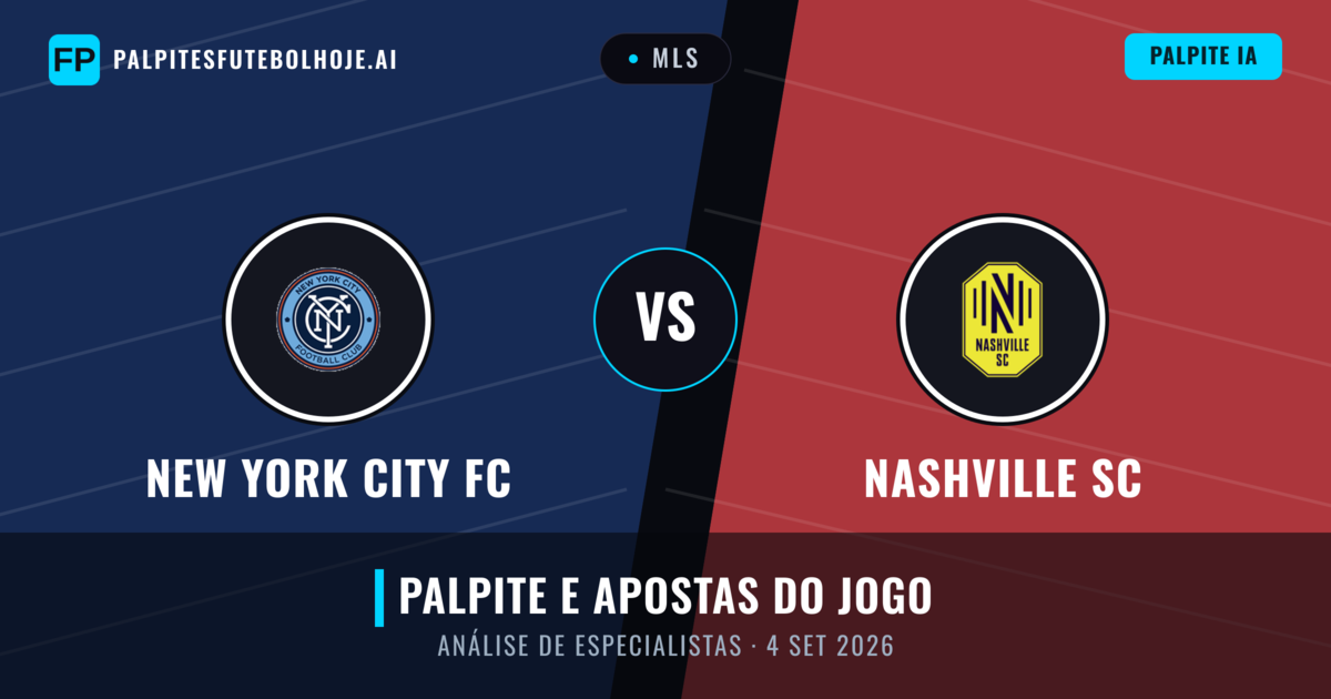 New York City FC vs Nashville SC — prognóstico e prévia do jogo