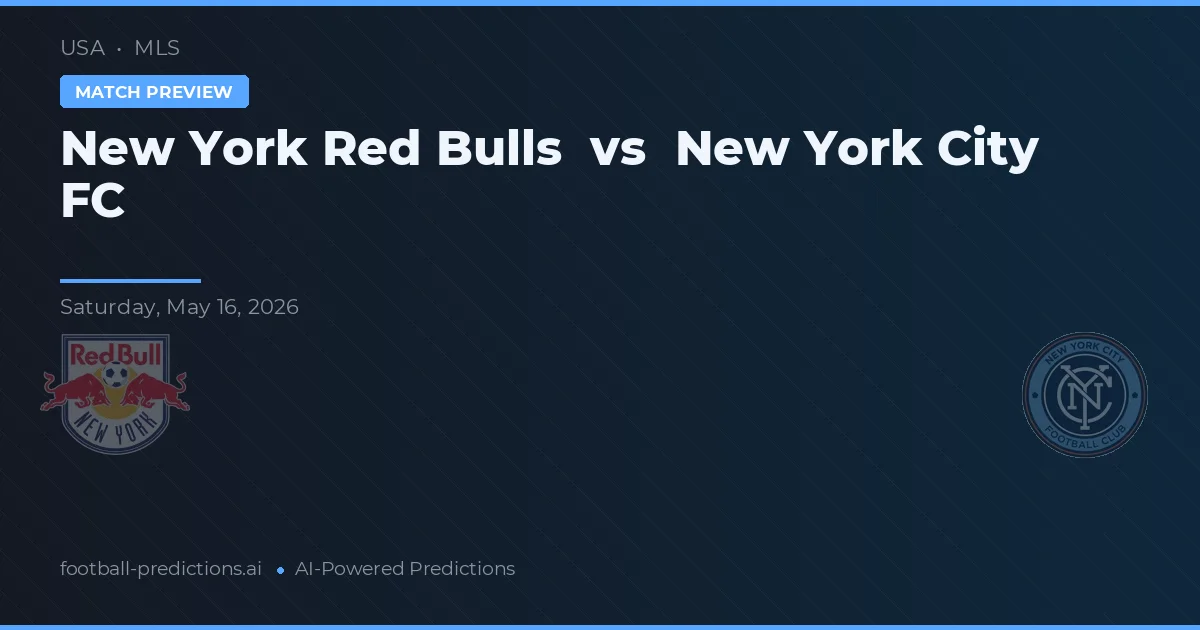 New York Red Bulls vs New York City FC — prognóstico e prévia do jogo