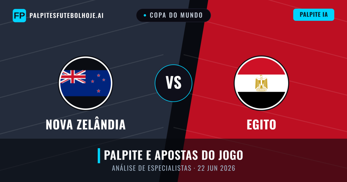 Nova Zelândia vs Egito — prognóstico e prévia do jogo
