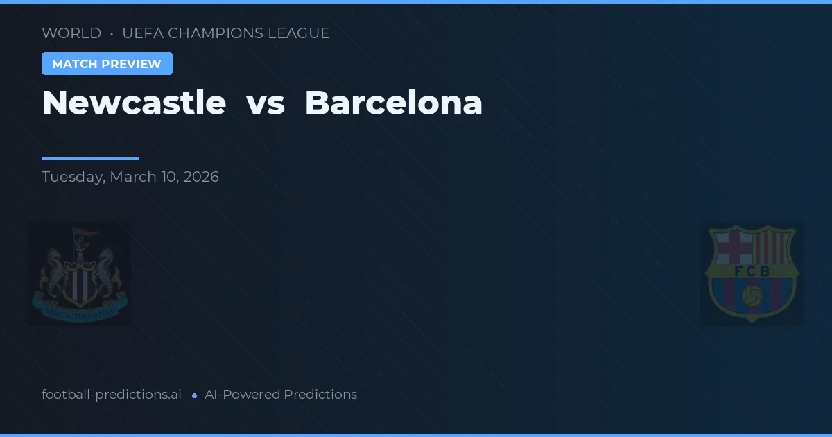Newcastle vs Barcelona — prognóstico e prévia do jogo