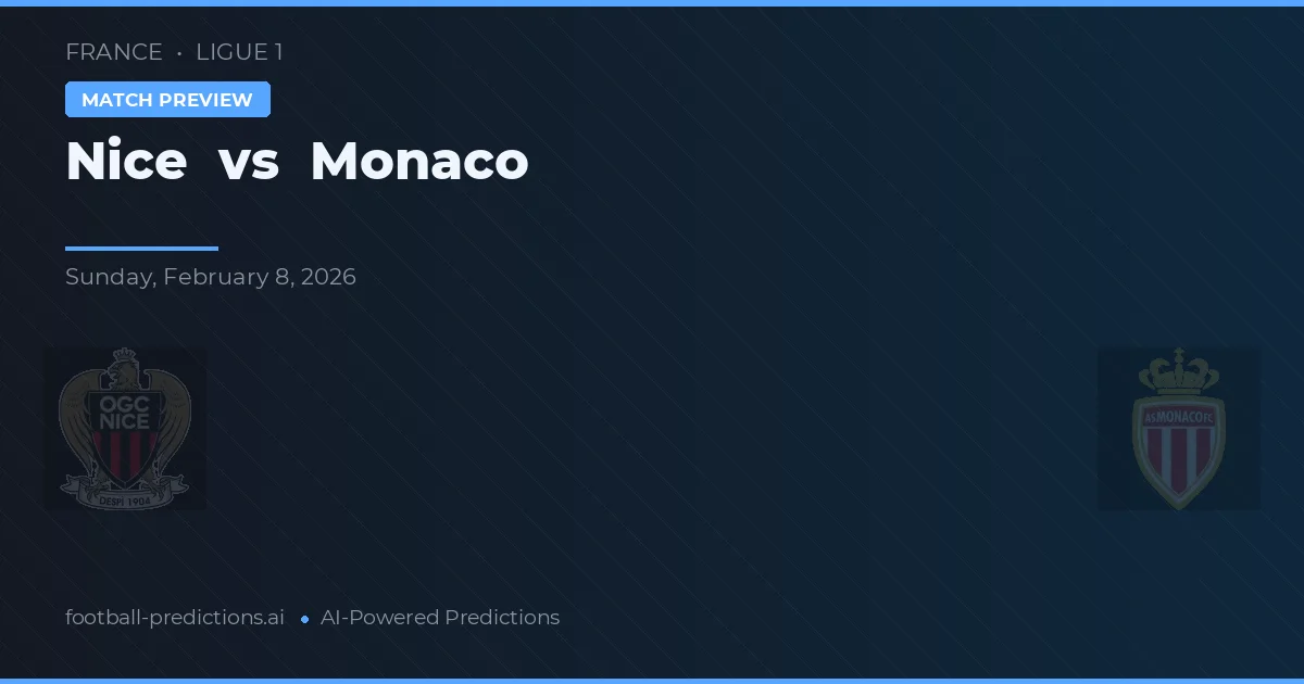 Nice vs Mônaco — prognóstico e prévia do jogo