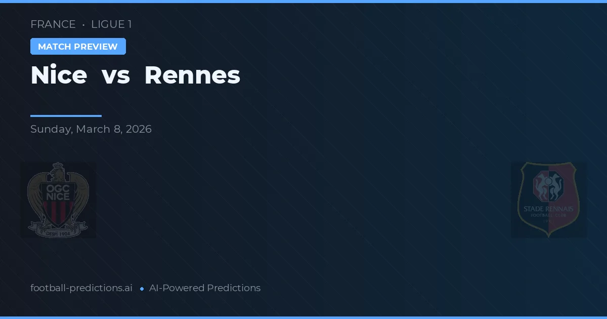 Nice vs Rennes — prognóstico e prévia do jogo