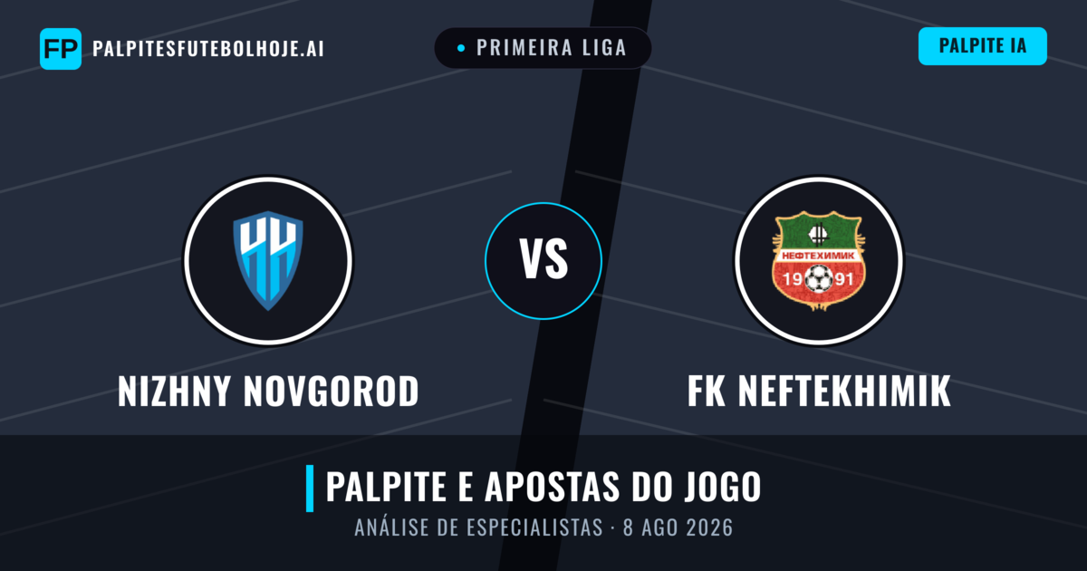 Nizhny Novgorod vs FK Neftekhimik — prognóstico e prévia do jogo