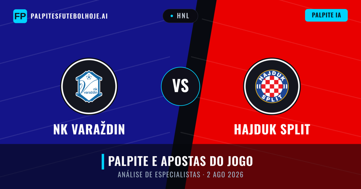 NK Varaždin vs Hajduk Split — prognóstico e prévia do jogo