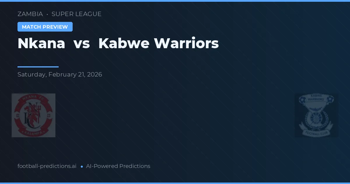 Nkana vs Guerreiros de Kabwe — prognóstico e prévia do jogo