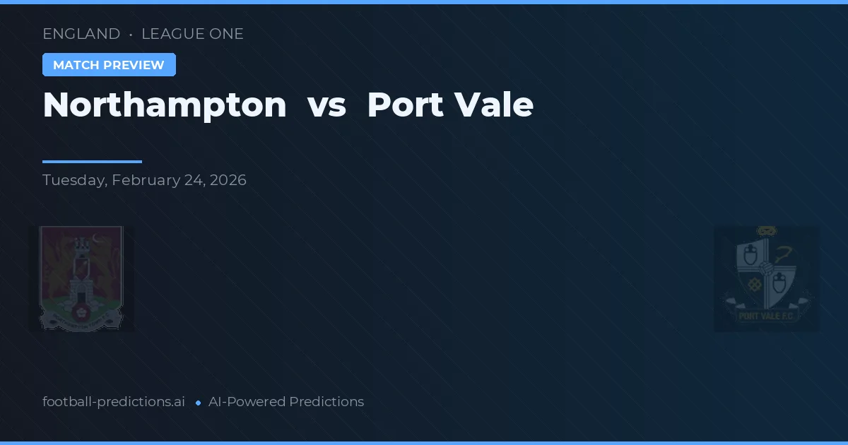 Northampton vs Port Vale — prognóstico e prévia do jogo
