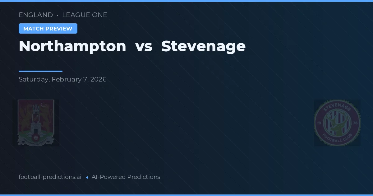 Northampton vs Stevenage — prognóstico e prévia do jogo