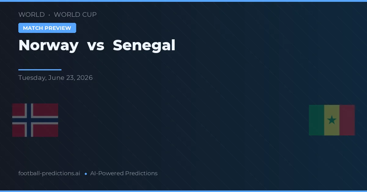 Noruega vs Senegal — prognóstico e prévia do jogo
