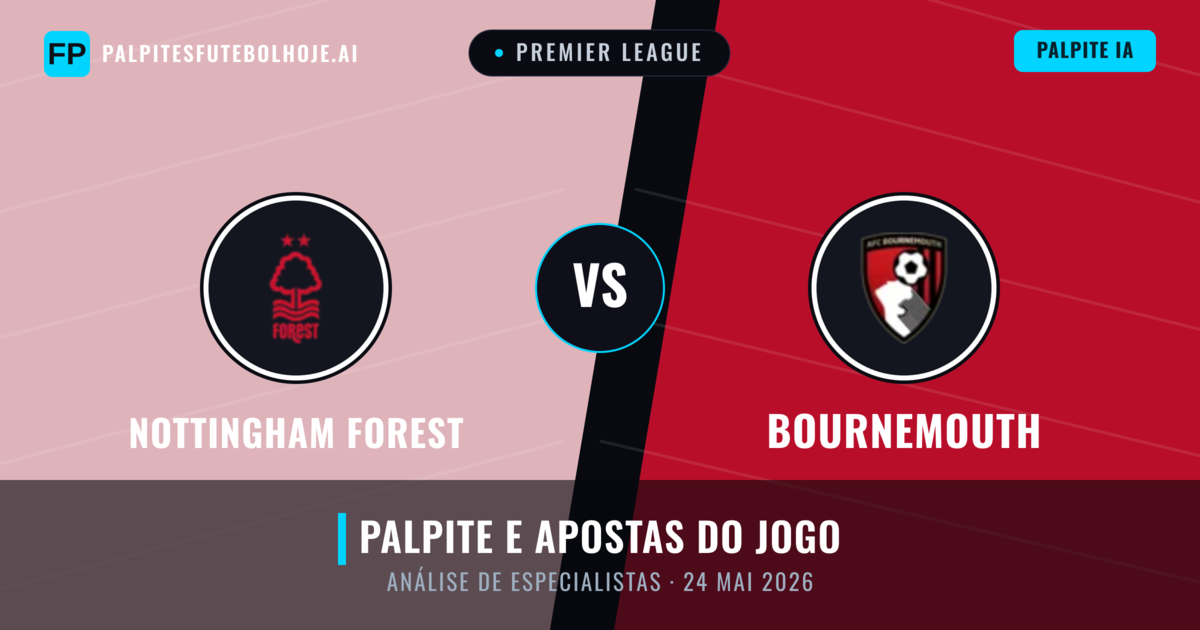 Nottingham Forest vs Bournemouth — prognóstico e prévia do jogo