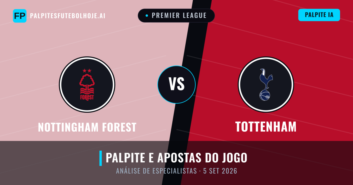 Nottingham Forest vs Tottenham — prognóstico e prévia do jogo