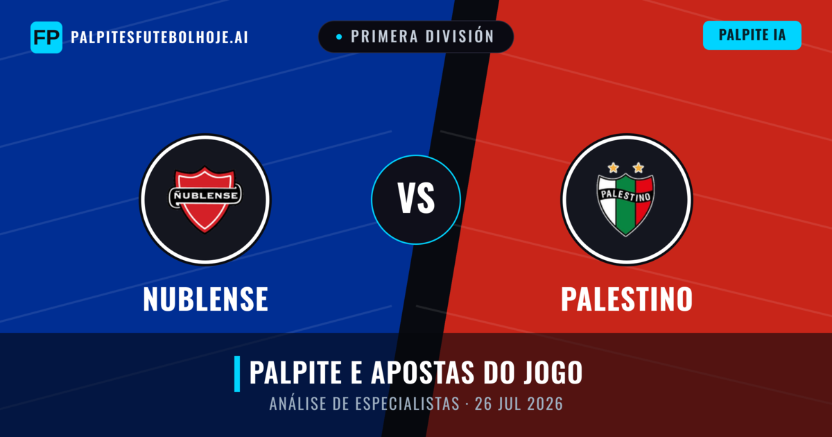 Nublense vs Palestino — prognóstico e prévia do jogo