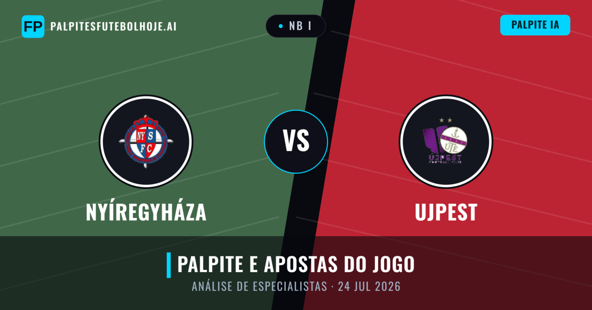Nyíregyháza vs Ujpest — prognóstico e prévia do jogo