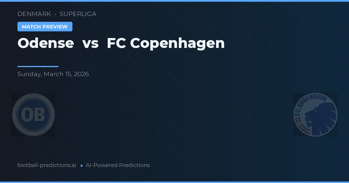 Odense vs FC Copenhague — prognóstico e prévia do jogo