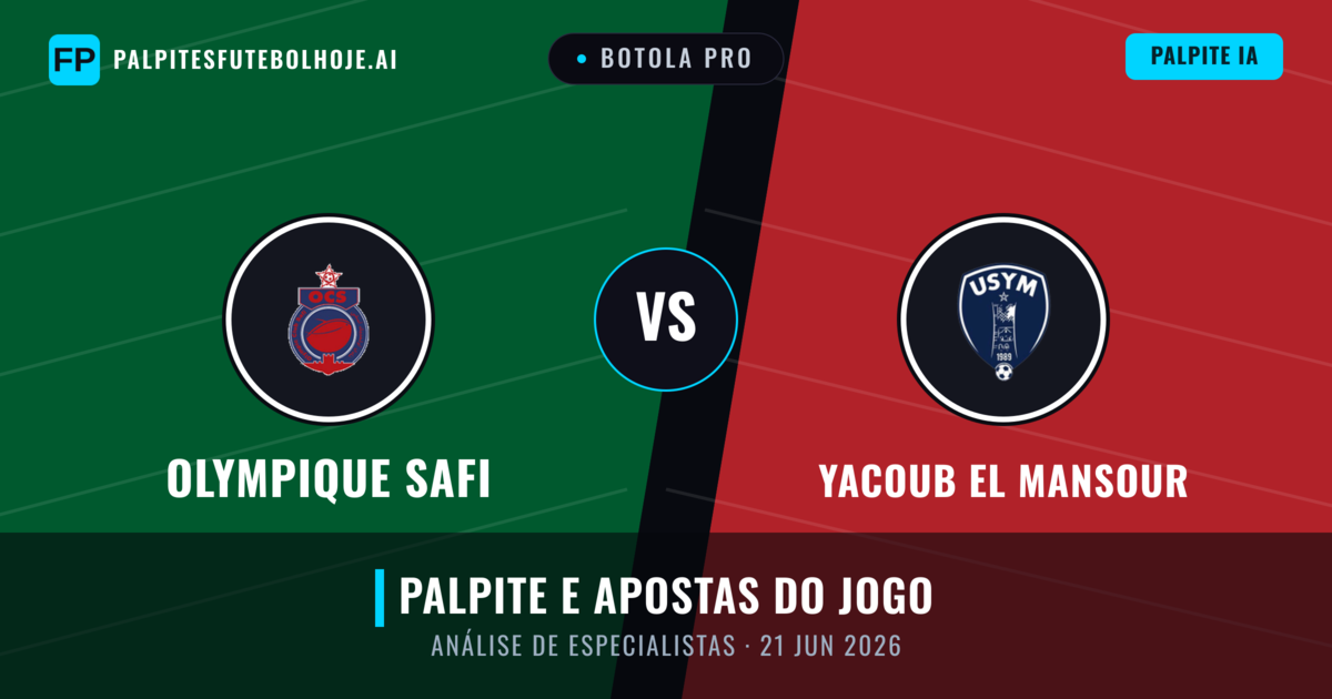 Olympique Safi vs Yacoub El Mansour — prognóstico e prévia do jogo
