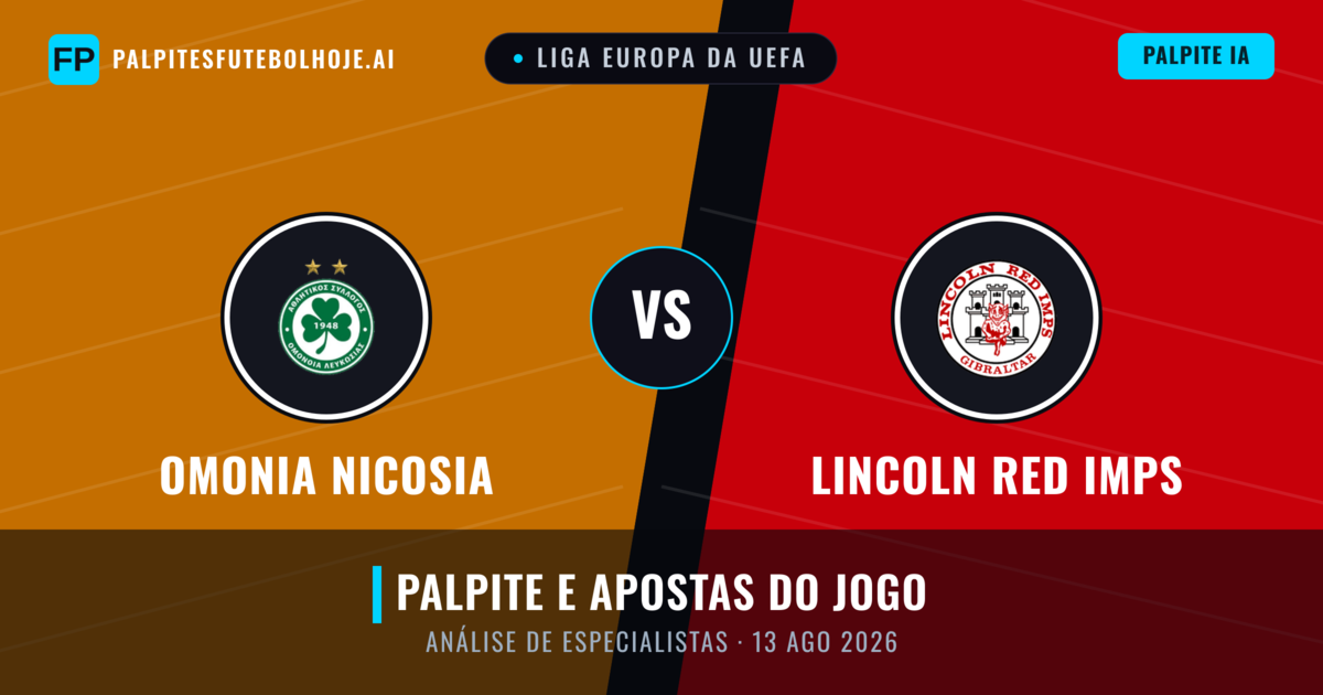 Omonia Nicosia vs Lincoln Red Imps — prognóstico e prévia do jogo