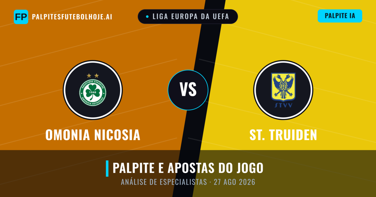 Omonia Nicosia vs St. Truiden — prognóstico e prévia do jogo