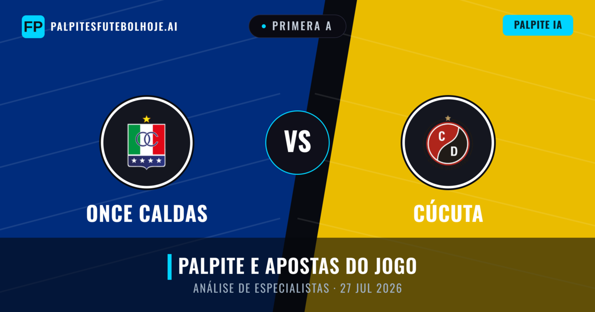 Once Caldas vs Cúcuta — prognóstico e prévia do jogo