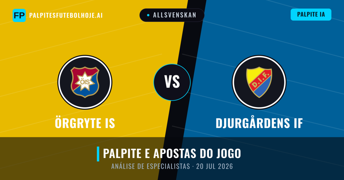 Örgryte IS vs Djurgårdens IF — prognóstico e prévia do jogo