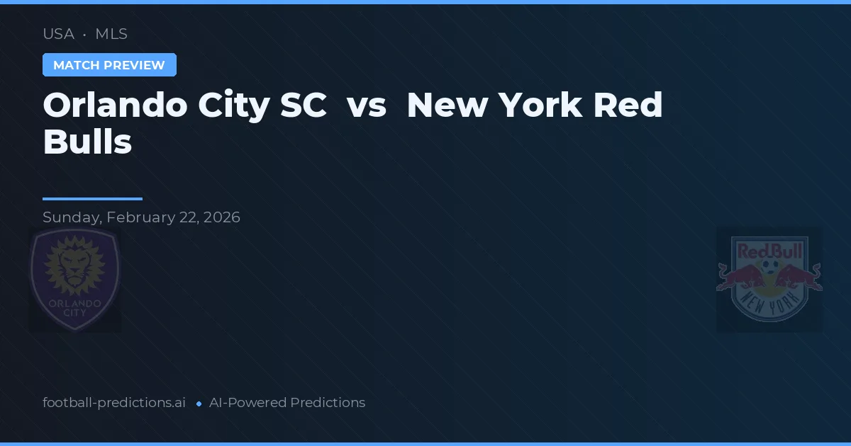 Orlando City SC vs New York Red Bulls — prognóstico e prévia do jogo