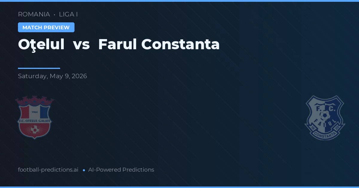 Oţelul vs Farul Constanța — prognóstico e prévia do jogo