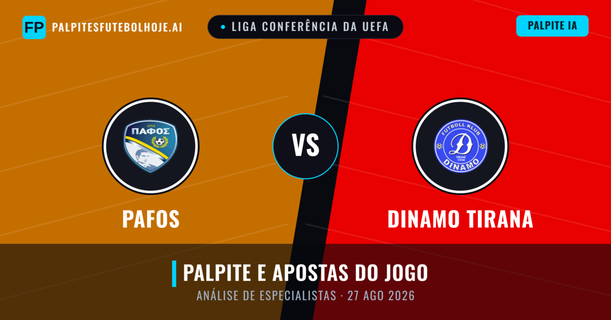 Pafos vs Dinamo Tirana — prognóstico e prévia do jogo