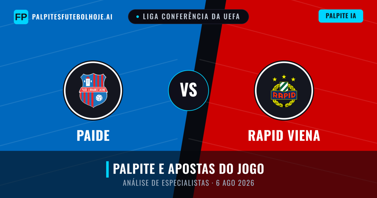 Paide vs Rapid Viena — prognóstico e prévia do jogo