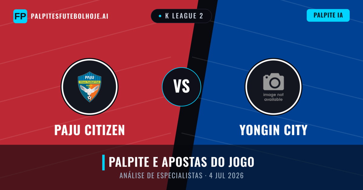 Paju Citizen vs Yongin City — prognóstico e prévia do jogo