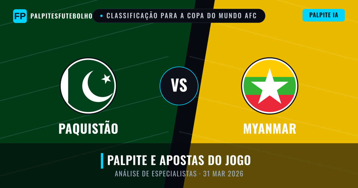 Paquistão vs Myanmar — prognóstico e prévia do jogo