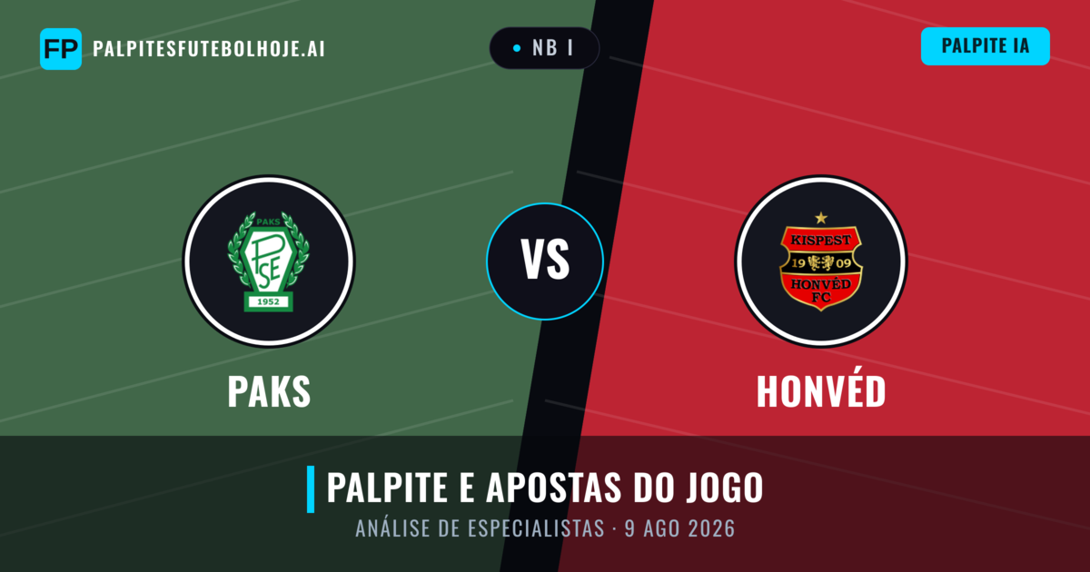 Paks vs Honvéd — prognóstico e prévia do jogo