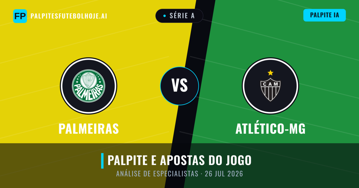 Palmeiras vs Atlético-MG — prognóstico e prévia do jogo
