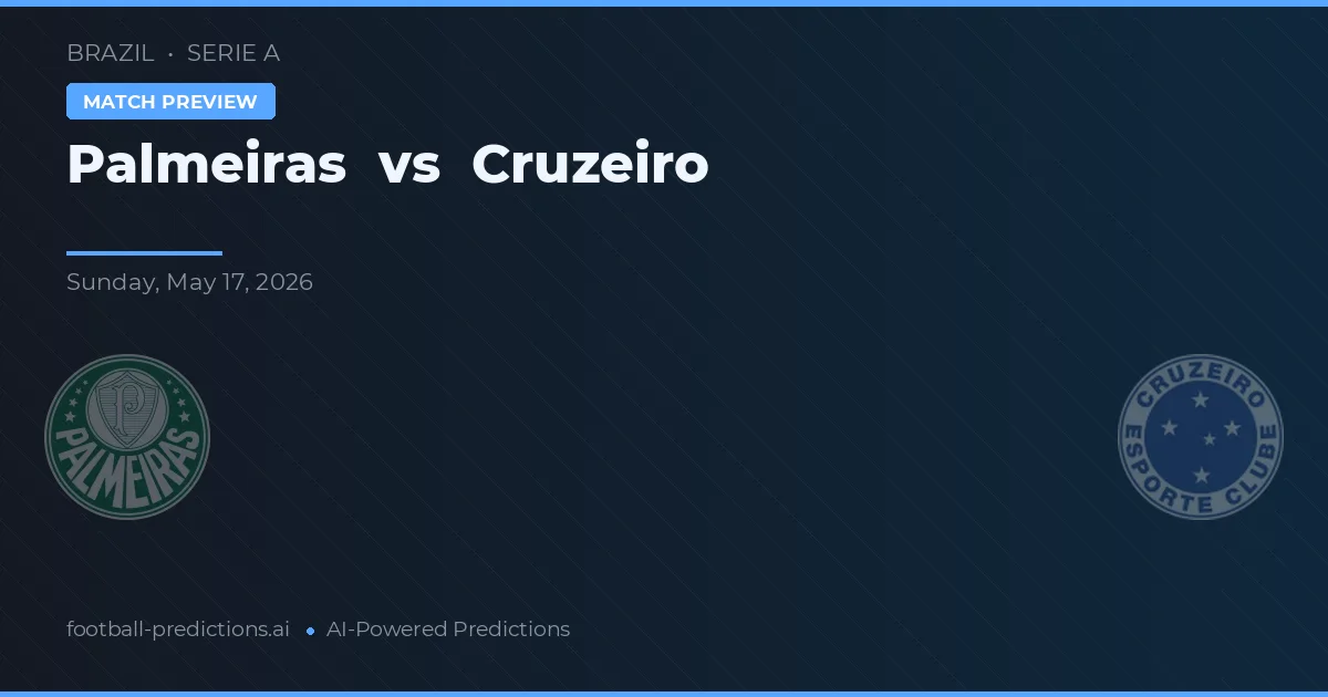 Palmeiras vs Cruzeiro — prognóstico e prévia do jogo