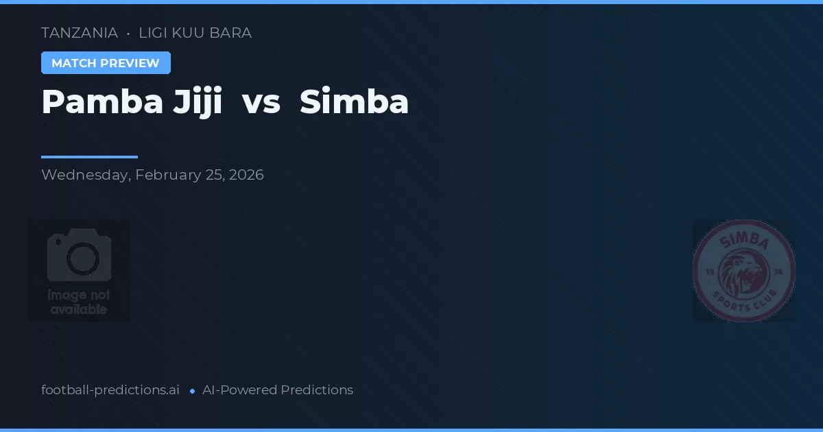 Pamba Jiji vs Simba — prognóstico e prévia do jogo