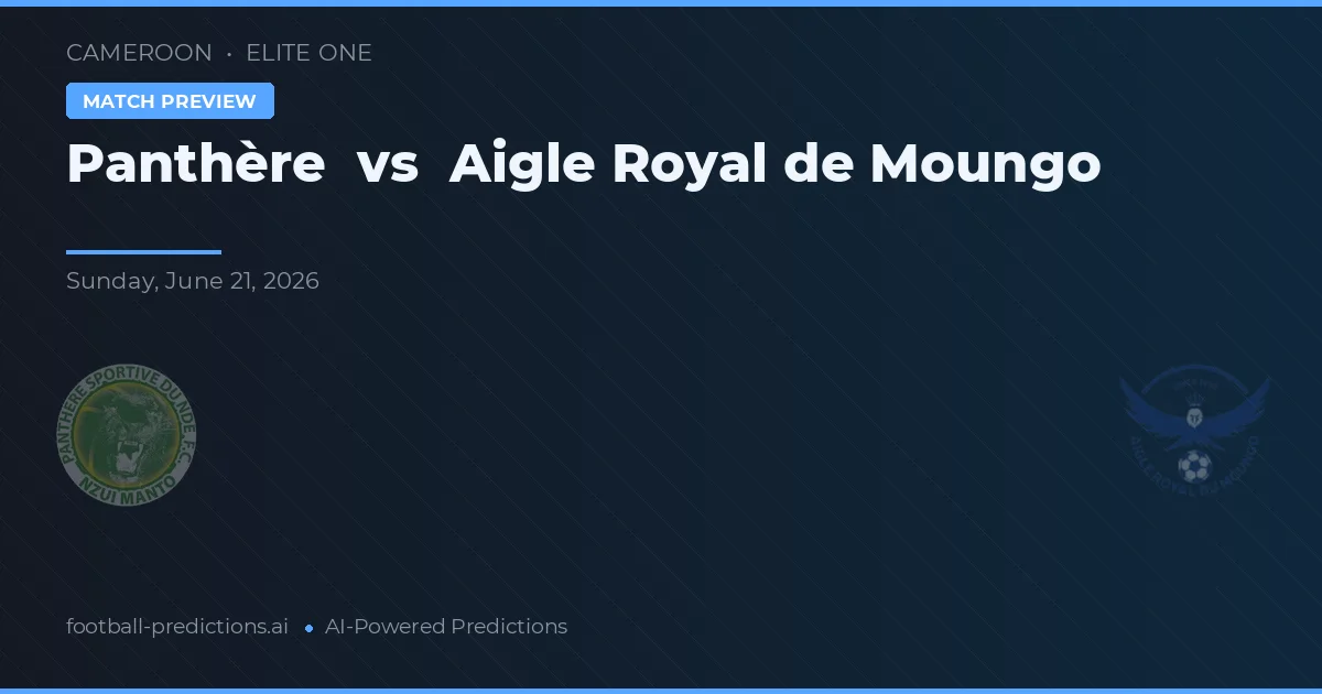 Pantera vs Aigle Royal de Moungo — prognóstico e prévia do jogo