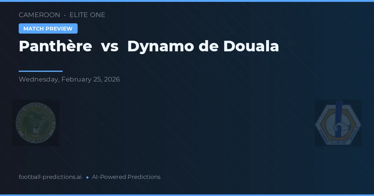Pantera vs Dynamo de Douala — prognóstico e prévia do jogo