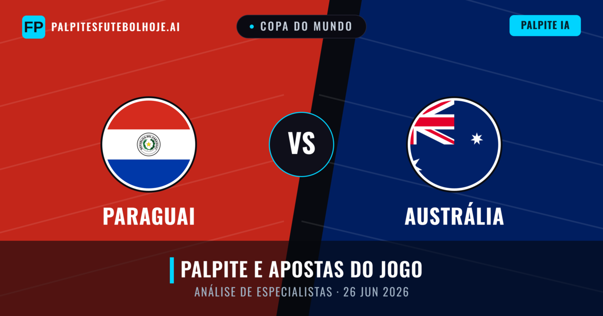 Paraguai vs Austrália — prognóstico e prévia do jogo