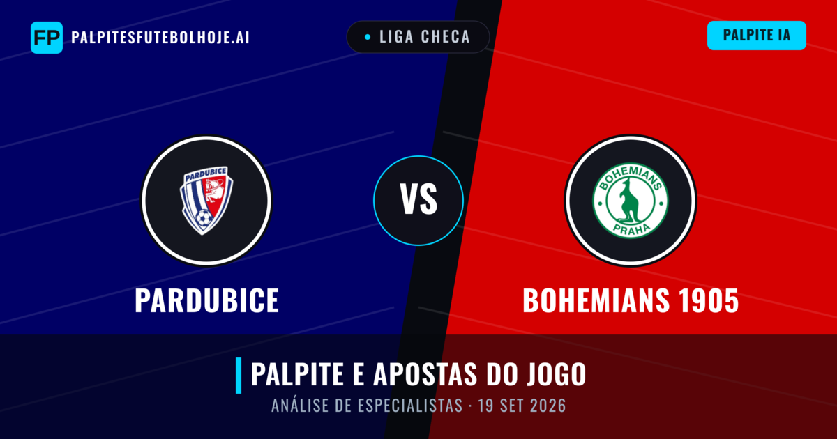 Pardubice vs Bohemians 1905 — prognóstico e prévia do jogo