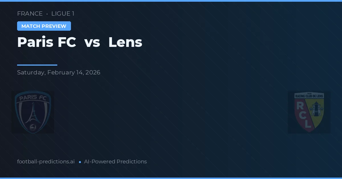 Paris FC vs Lens — prognóstico e prévia do jogo