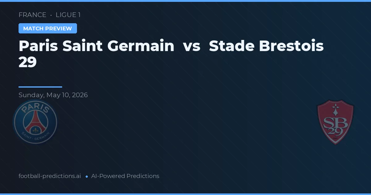 Paris Saint-Germain vs Stade Brestois 29 — prognóstico e prévia do jogo