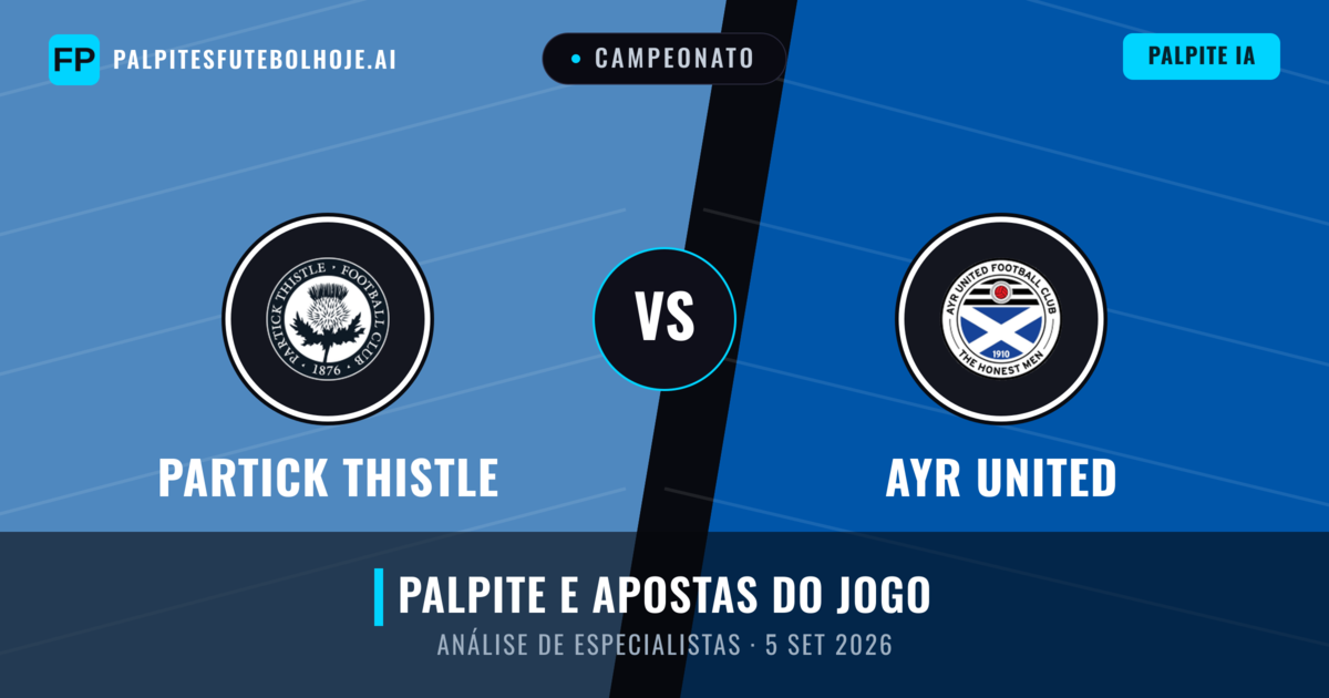 Partick Thistle vs Ayr United — prognóstico e prévia do jogo