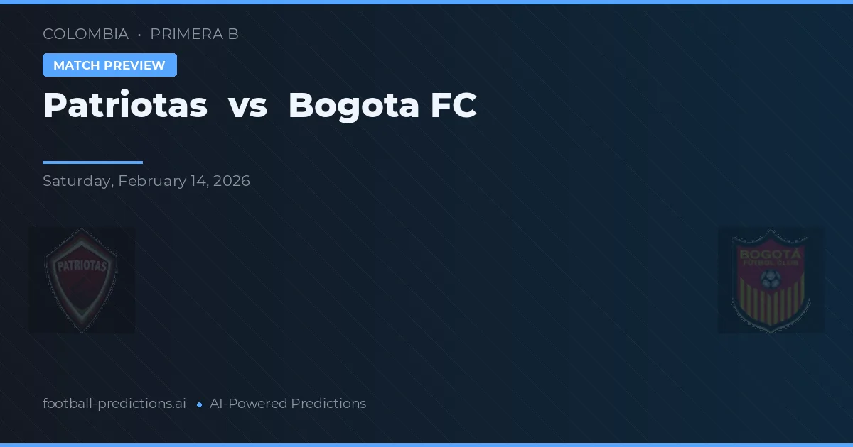 Patriotas vs Bogotá FC — prognóstico e prévia do jogo