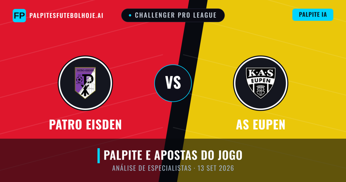 Patro Eisden vs AS Eupen — prognóstico e prévia do jogo