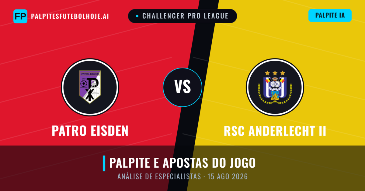 Patro Eisden vs RSC Anderlecht II — prognóstico e prévia do jogo