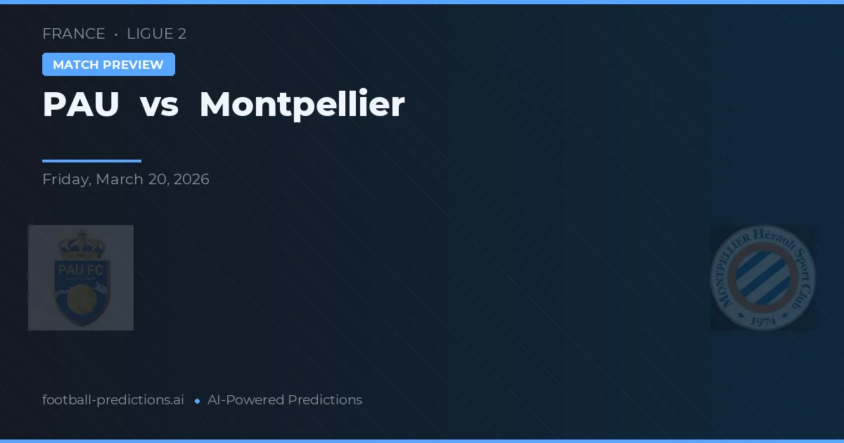 PAU vs Montpellier — prognóstico e prévia do jogo