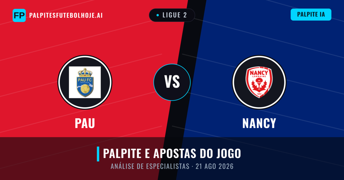 PAU vs Nancy — prognóstico e prévia do jogo