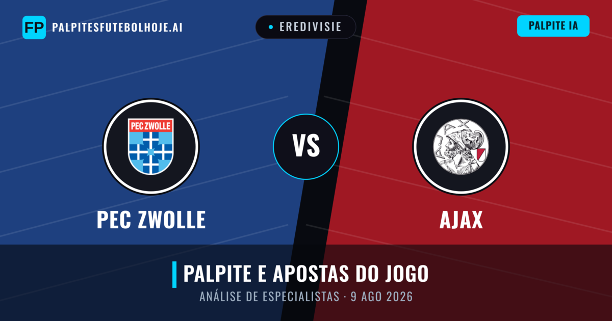 PEC Zwolle vs Ajax — prognóstico e prévia do jogo