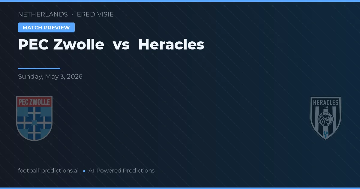 PEC Zwolle vs Heracles Almelo — prognóstico e prévia do jogo