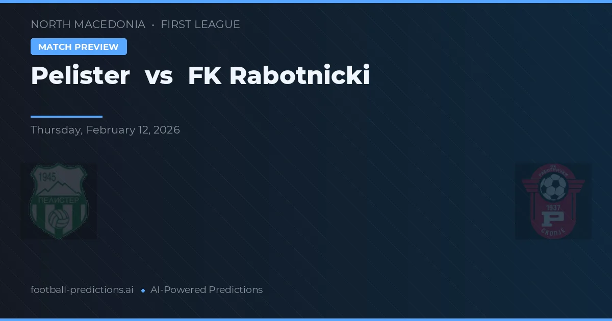 Pelister vs FK Rabotnički — prognóstico e prévia do jogo